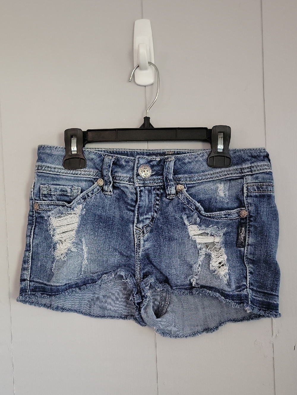 Silver Jeans Women's Shorts 26 Blue Short Jean Shorts
